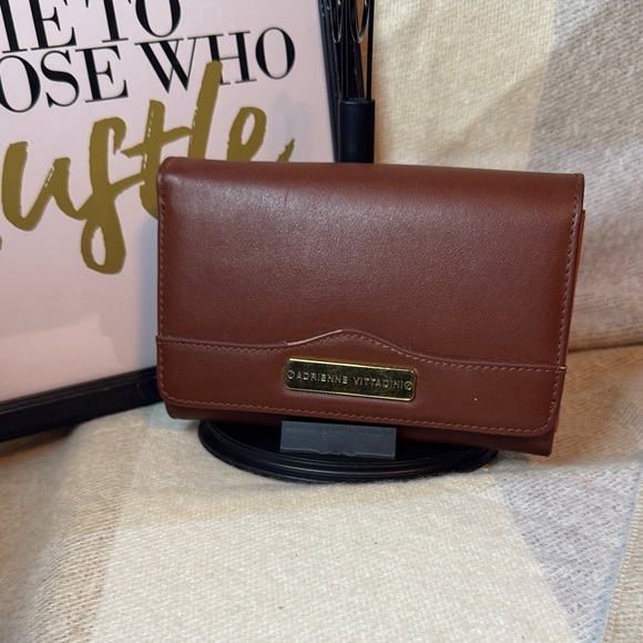 Adrienne Vittadini Handbags - Adrienne Vittadini Rich Brown Leather Wallet